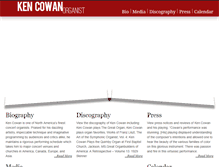 Tablet Screenshot of organistkencowan.com